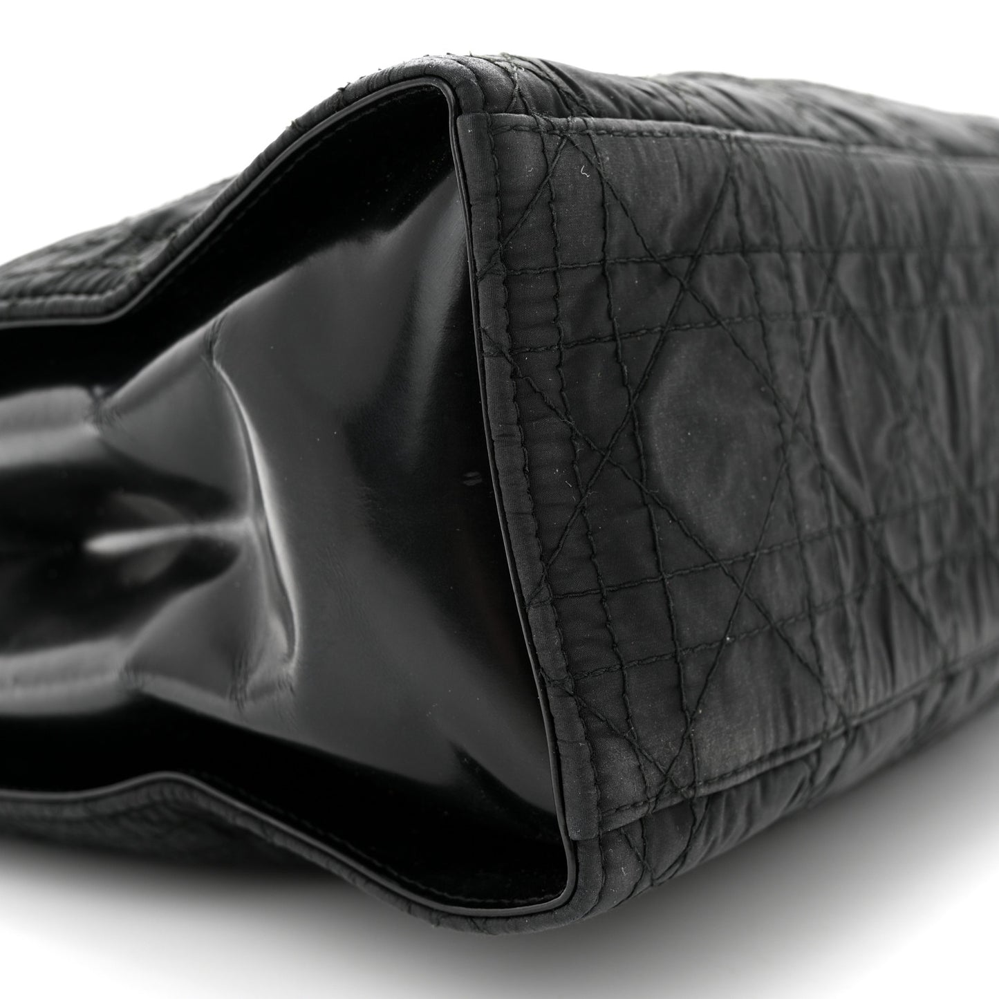 Nylon Cannage Large Tote Black