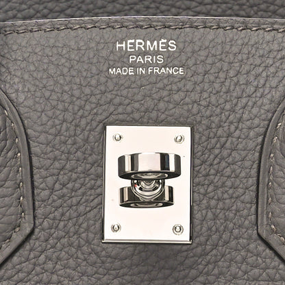 Hermes Togo Birkin 25 Etain 6 of 11