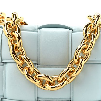 Bottega Veneta Lambskin Maxi Intreccio Padded Chain Cassette Crossbody Bag Spearmint 7 of 10