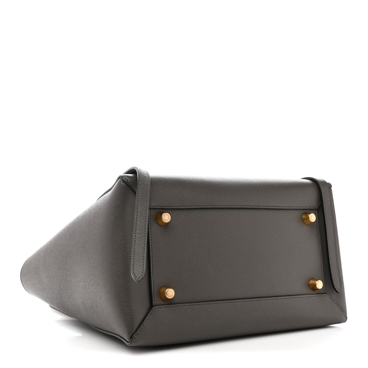 Grained Calfskin Mini Belt Bag Grey