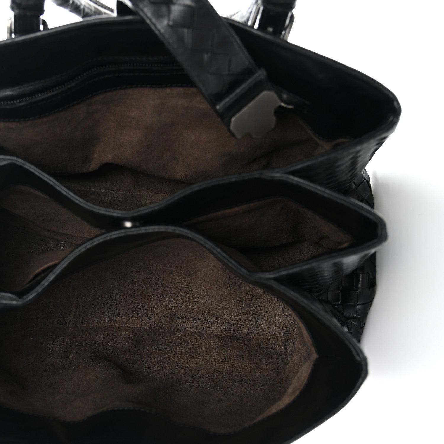 Bottega Veneta Light Calf Intrecciato Small Roma Black 5 of 10