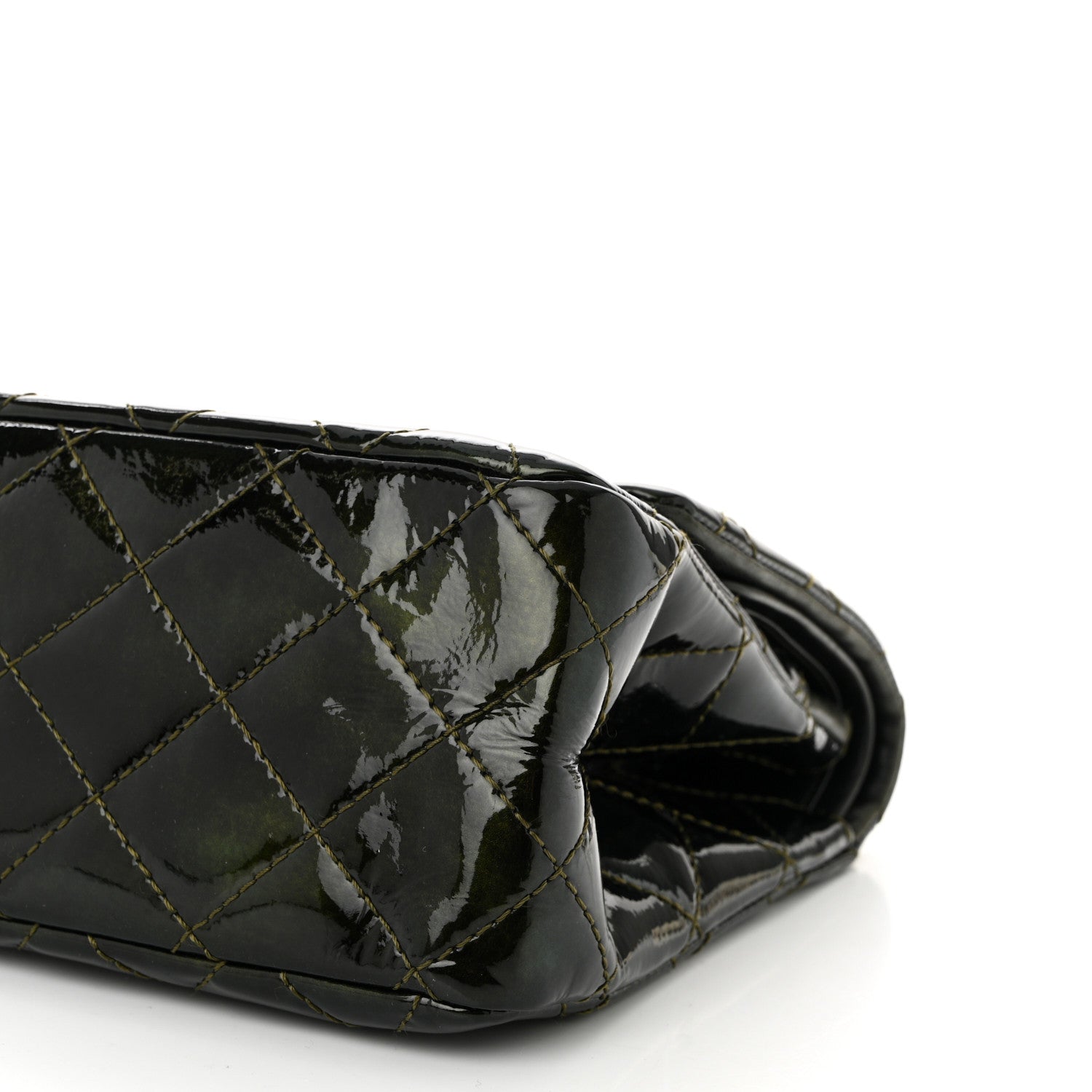 Chanel Patent Quilted 2.55 Reissue 226 Flap Green 10 of 10