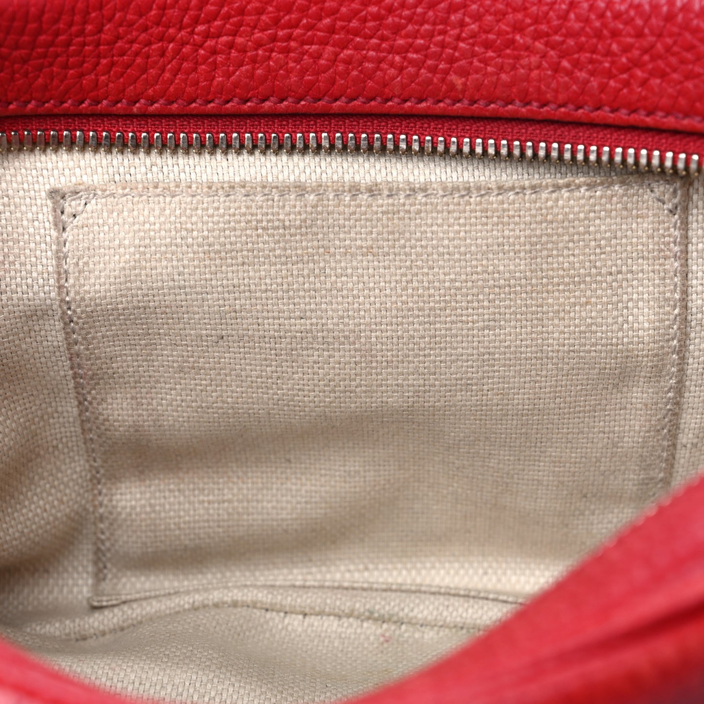 Pebbled Calfskin Small Soho Disco Bag Tabasco Red