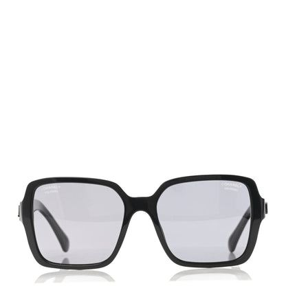 Chanel Acetate Polarized Square Sunglasses 5408 Black 3 of 4