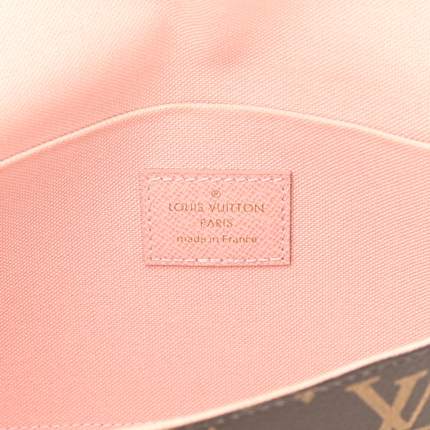 Monogram Valentine Dog Pochette Felicie Chain Wallet