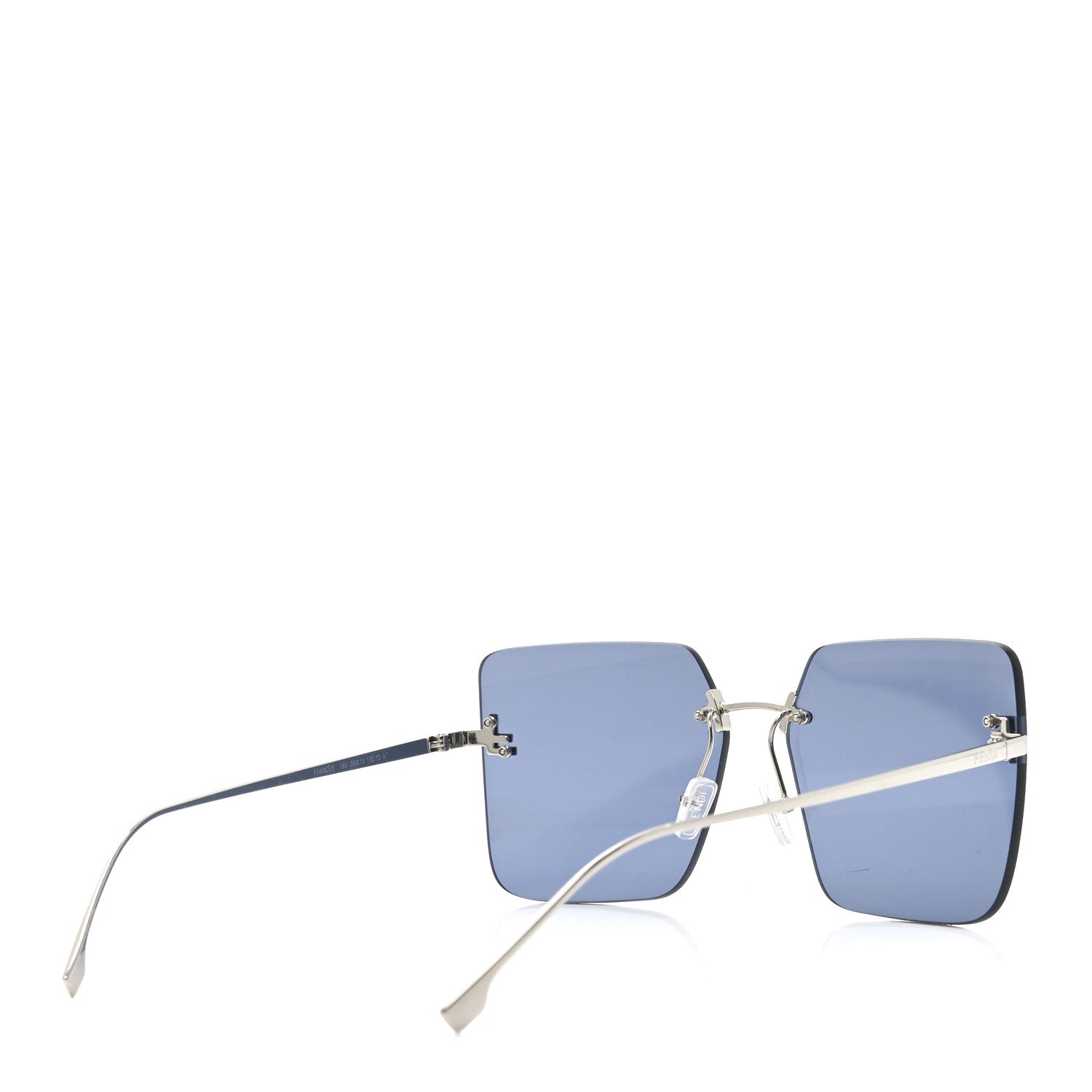 Fendi Metal Fendi First Crystal Sunglasses FE4082US Silver Blue 4 of 6