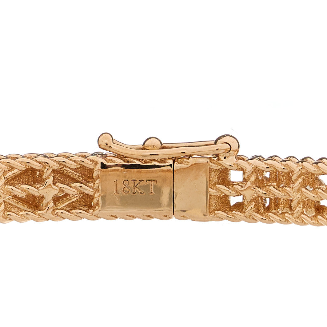 Roberto Coin 18K Rose Gold Diamond Symphony Bangle Bracelet 3 of 4
