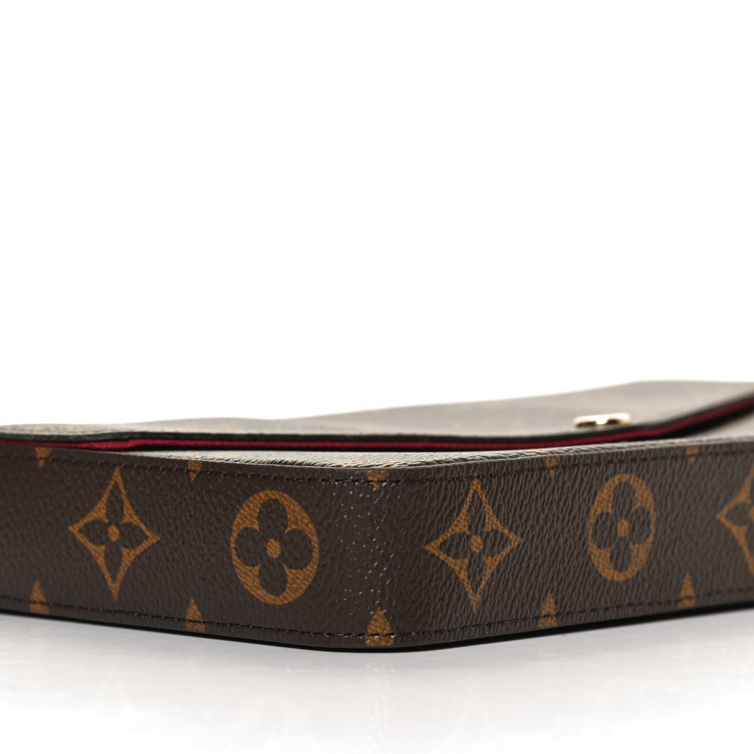 Louis Vuitton Monogram Pochette Felicie Chain Wallet Fuchsia 8 of 12