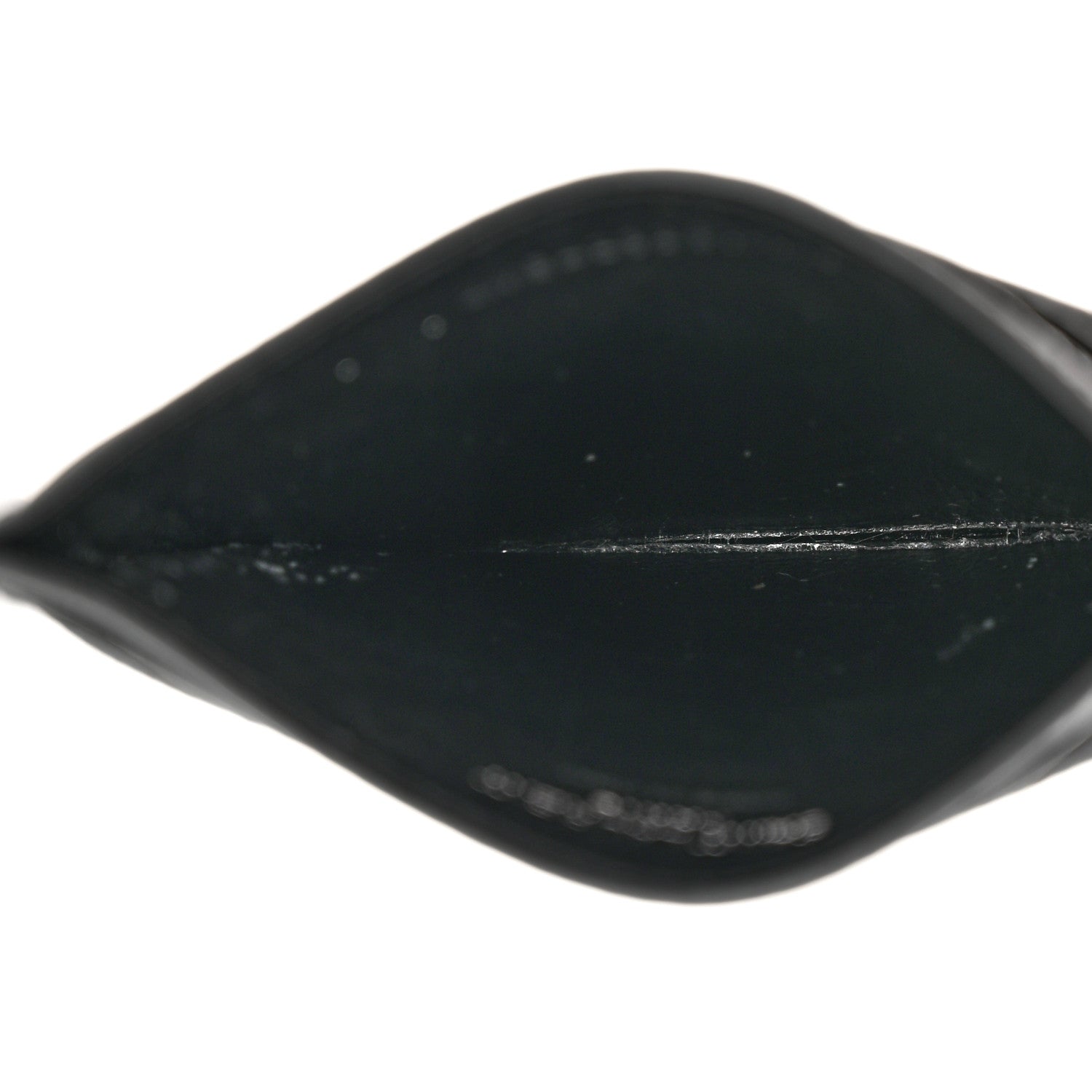 Saint Laurent Grain De Poudre Matelasse Chevron Monogram Credit Card Case Black 5 of 7