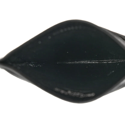 Saint Laurent Grain De Poudre Matelasse Chevron Monogram Credit Card Case Black 5 of 7