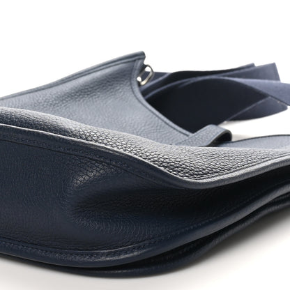 Hermes Taurillon Clemence Evelyne III PM Bleu Nuit 10 of 10