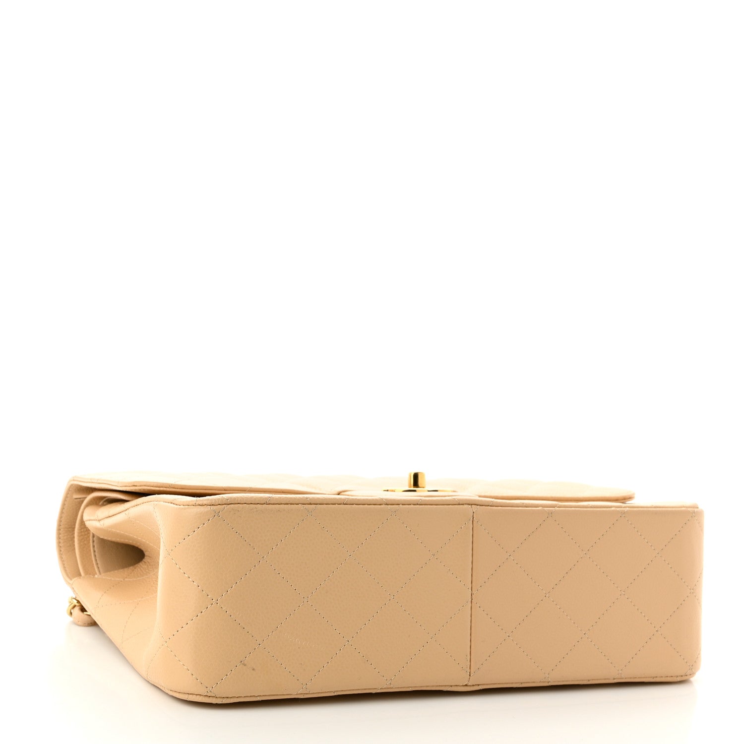 Chanel Caviar Quilted Jumbo Double Flap Beige Clair 4 of 11