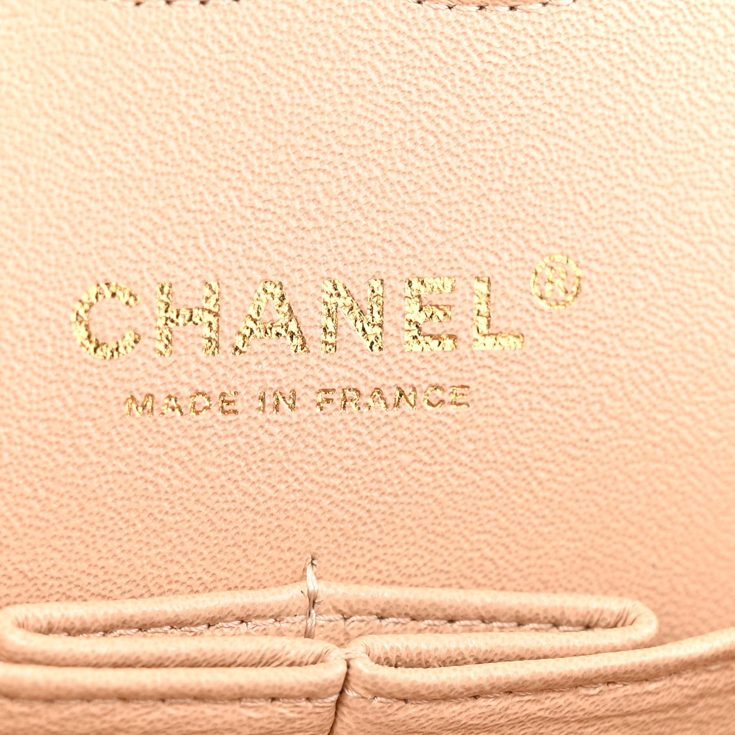 Chanel Iridescent Lambskin Quilted Medium Double Flap Beige 6 of 13