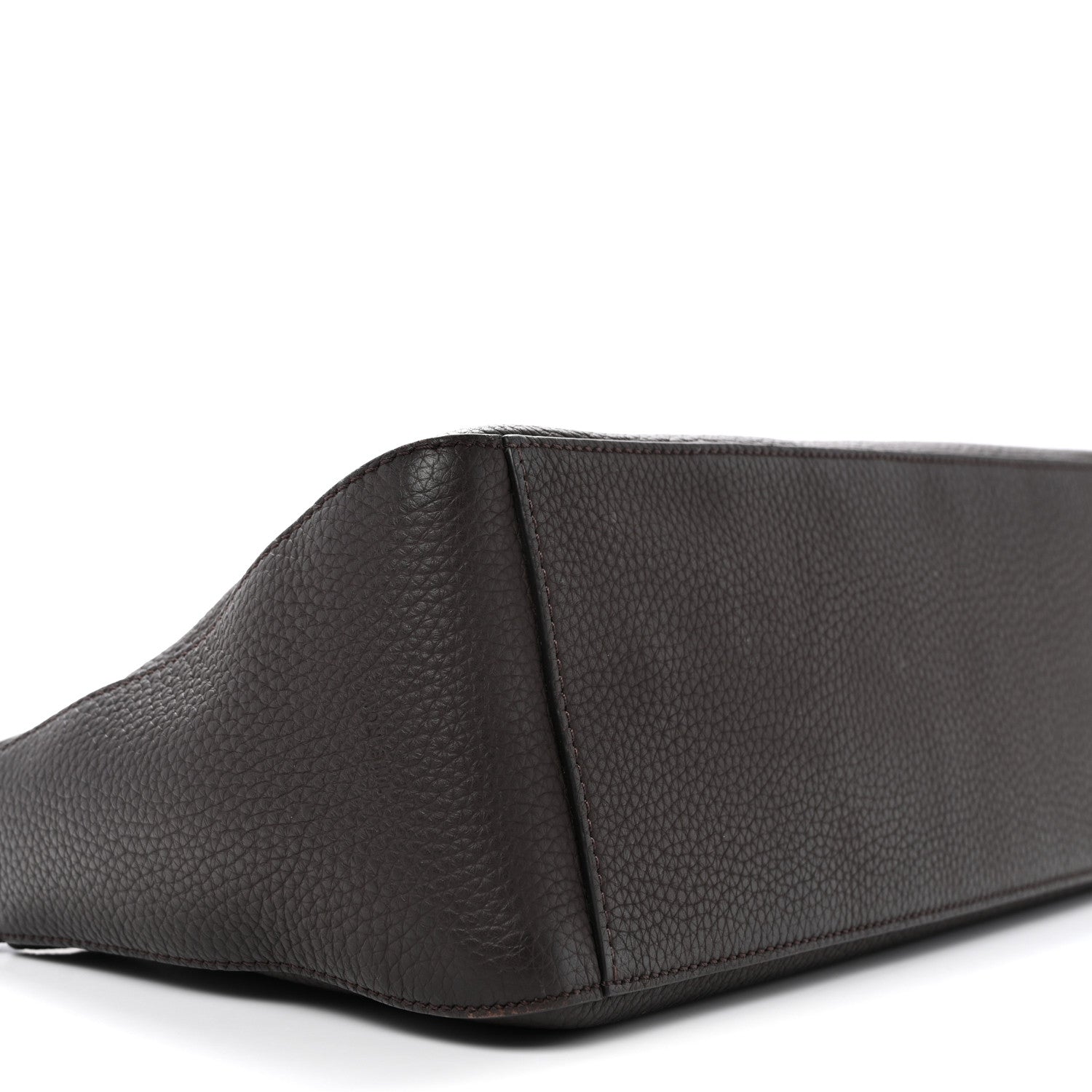 The Row Grained Calfskin E/W Top Handle Bag Deep Brown 8 of 11