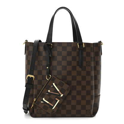Louis Vuitton Damier Ebene Belmont PM Black 3 of 11