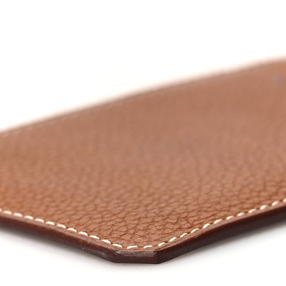 Hermes Barenia Faubourg City 3CC Card Holder Fauve 10 of 10