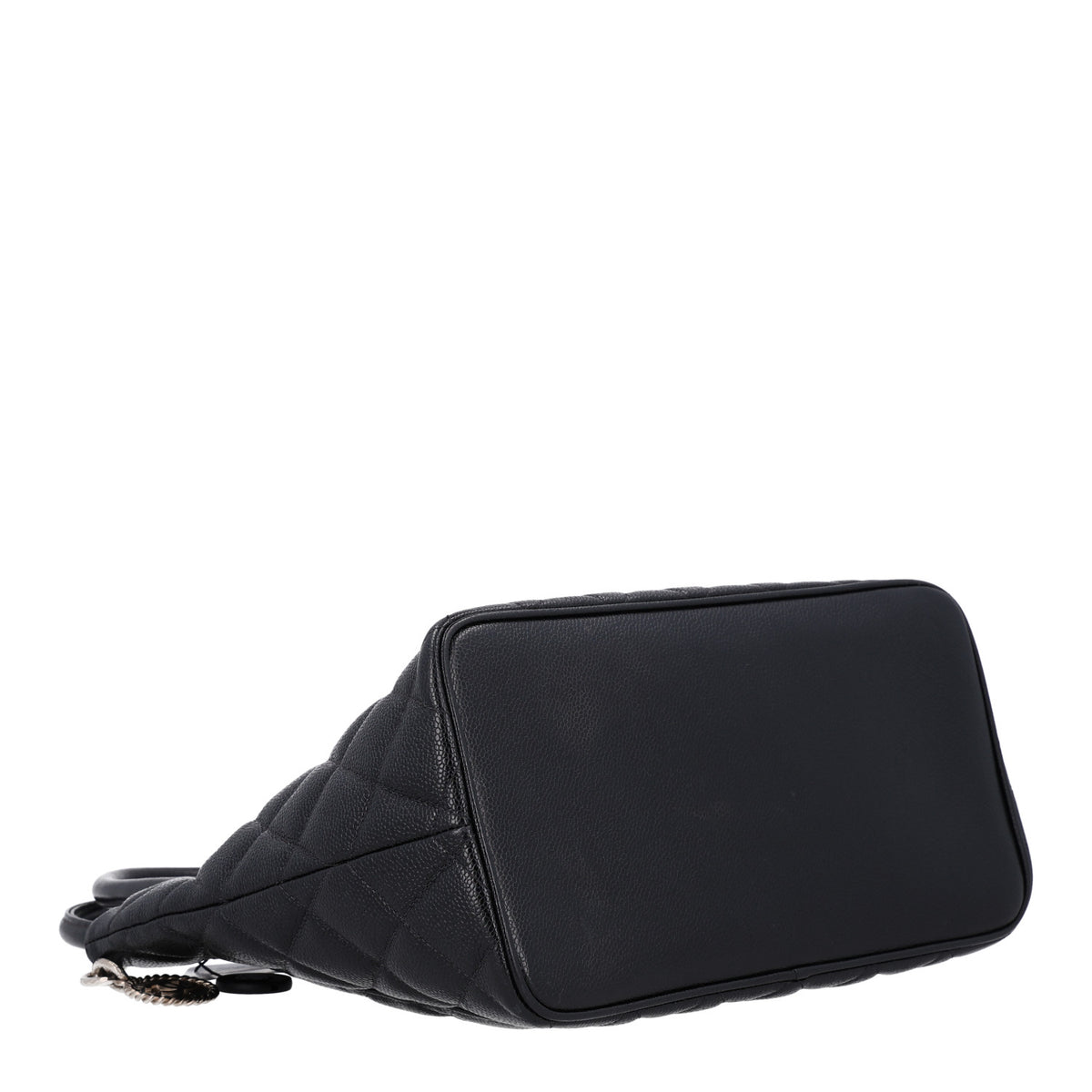 Caviar Quilted Medallion Tote Black