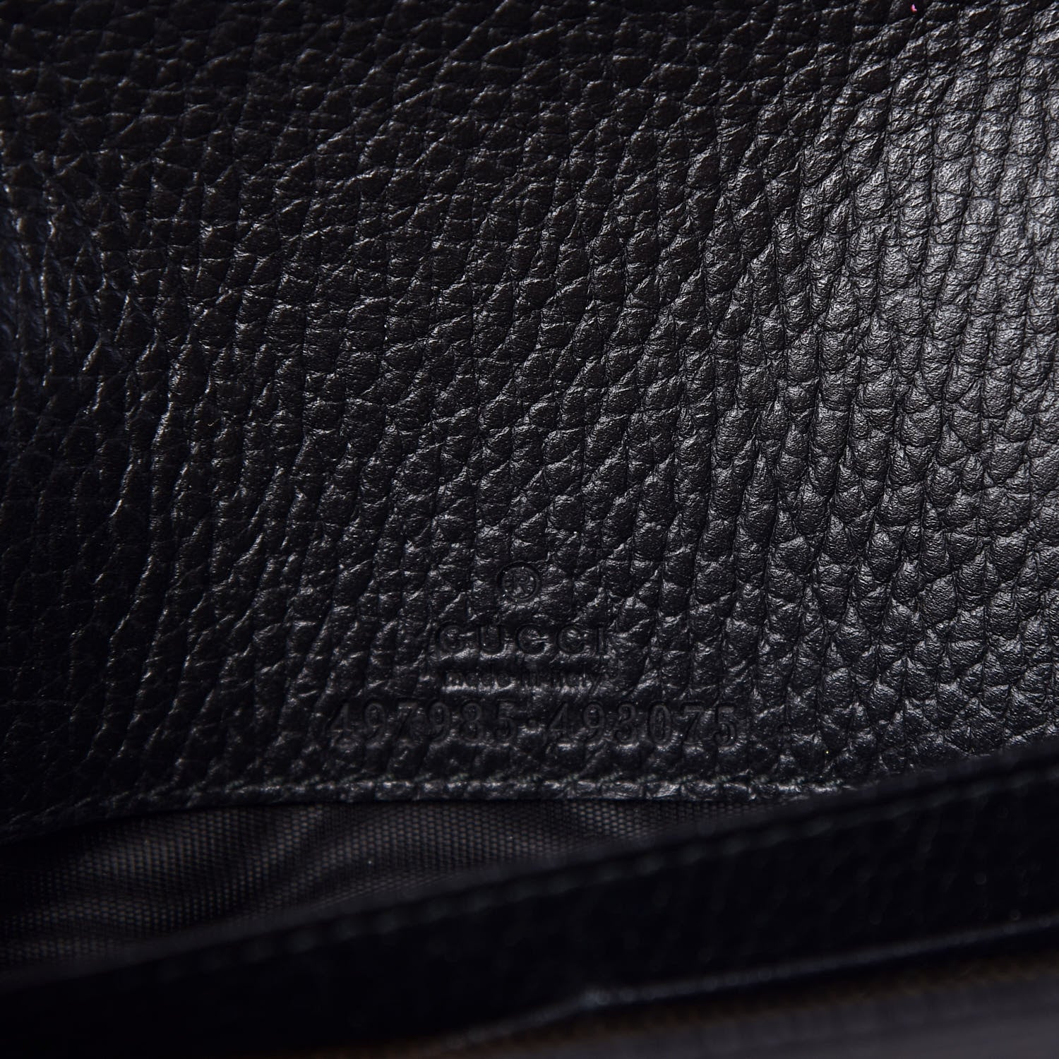 Gucci Calfskin Mini GG Marmont Chain Wallet Black 5 of 9