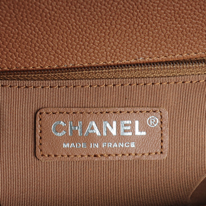 Chanel Caviar Quilted New Medium Boy Flap Camel 7 of 8