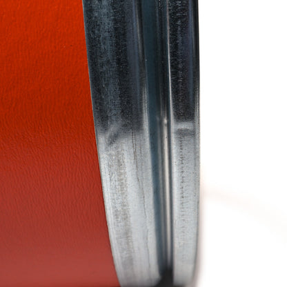 Hermes Kraft Paper Metal Canvas Saddle Box Orange 10 of 11