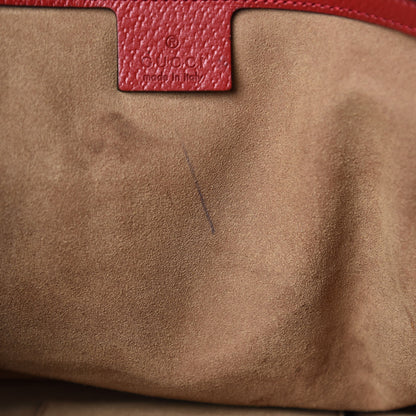 Gucci GG Supreme Monogram Tian Medium Shopping Tote Beige Multicolor Red 9 of 11