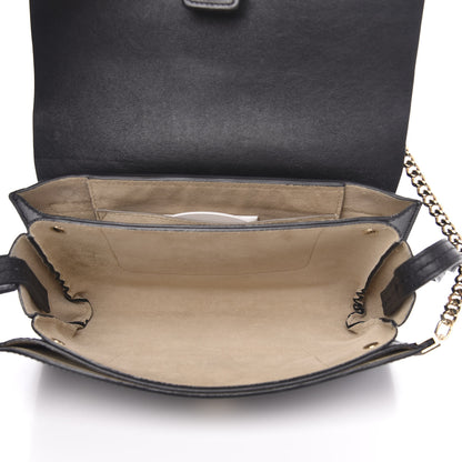 Chloe Suede Calfskin Small Faye Shoulder Bag Black 5 of 11