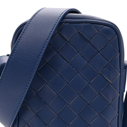 Bottega Veneta Nappa Intrecciato Phone Case Crossbody Bag Cobalt 9 of 11