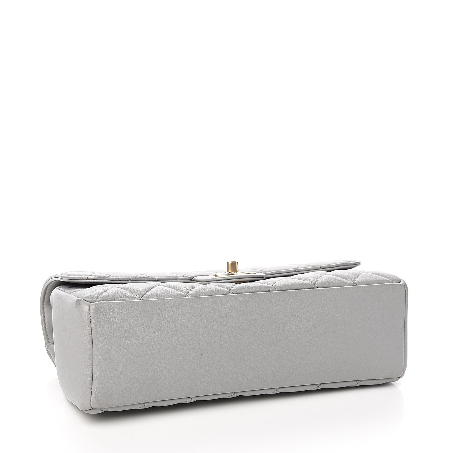 Lambskin Quilted Medium Mademoiselle Chic Flap Gris