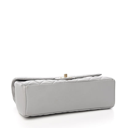 Chanel Lambskin Quilted Medium Mademoiselle Chic Flap Gris 3 of 9