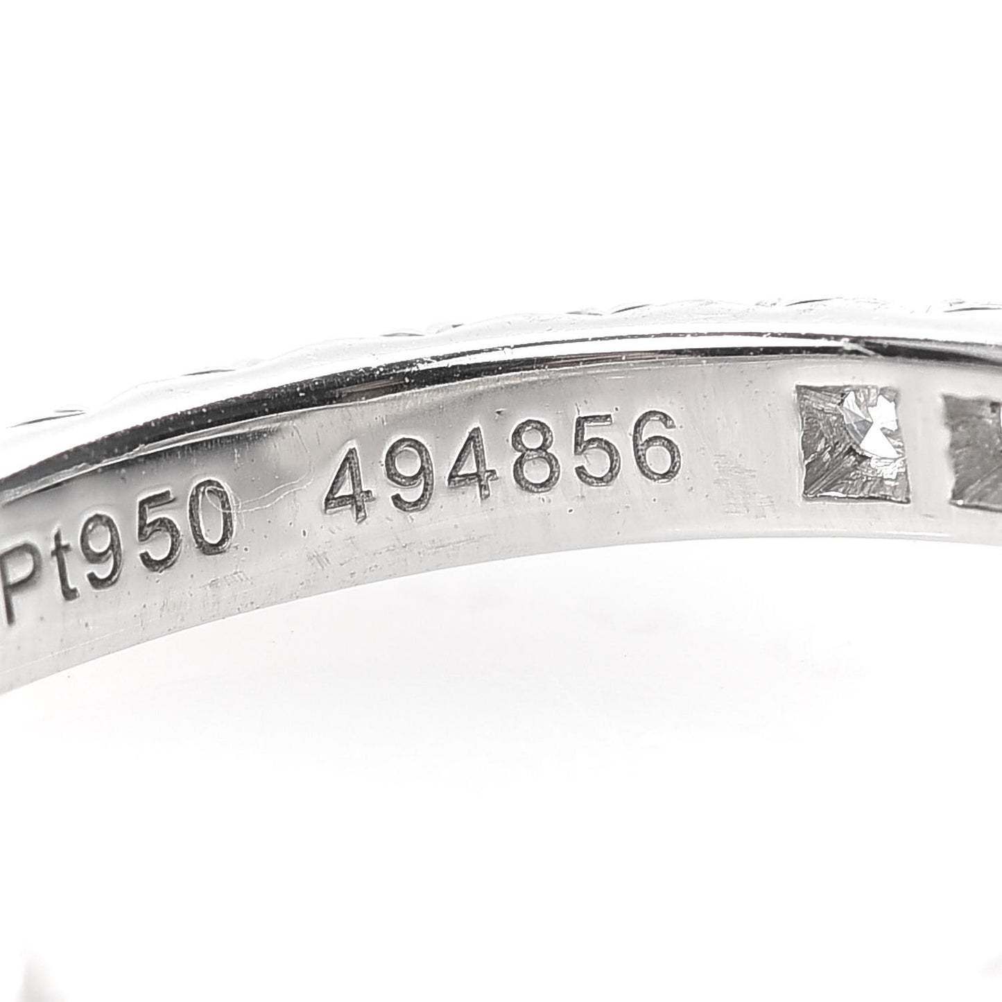 Platinum Diamond Ribbon Wedding Band Ring 50 5.25