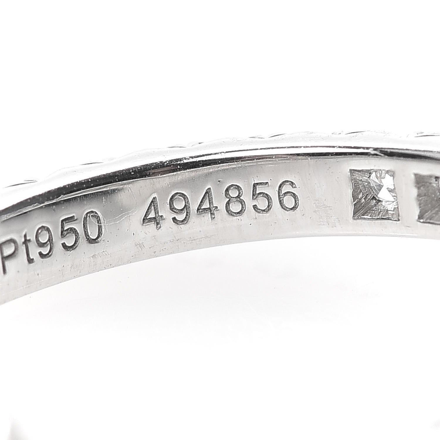 Harry Winston Platinum Diamond Ribbon Wedding Band Ring 50 5.25 7 of 9