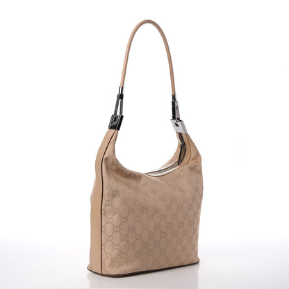 Gucci Monogram Medium Hobo Beige 3 of 11