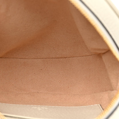 Gucci Textured Calfskin Web Mini Ophidia Round Backpack Mystic White 5 of 8