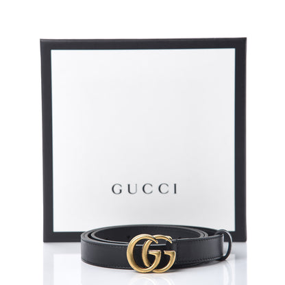 Gucci Calfskin Double G 20mm Belt 85 34 Black 8 of 8