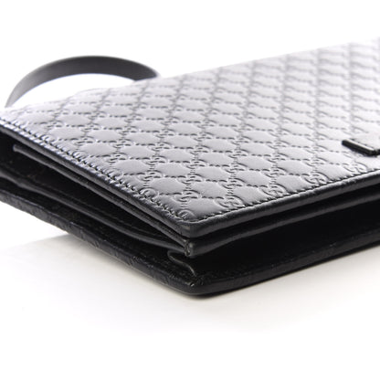 Gucci Microguccissima Crossbody Wallet Black 5 of 10