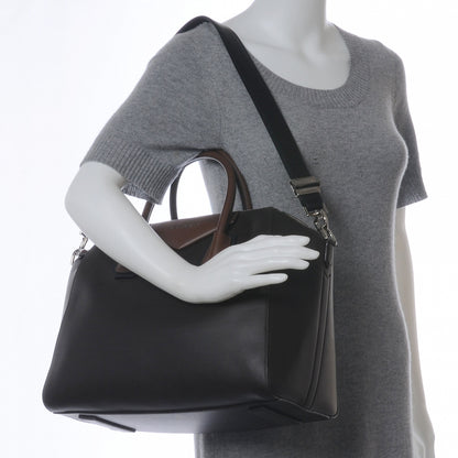 Givenchy Calfskin Medium Bi-Color Antigona Black Brown 2 of 8