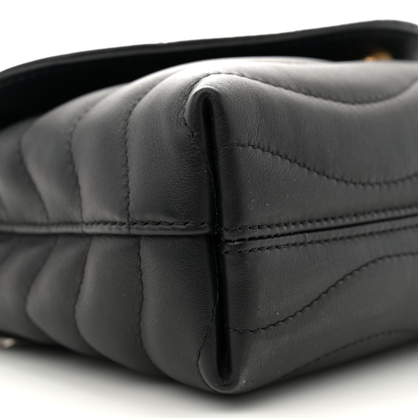 Calfskin LV New Wave Chain Bag Black
