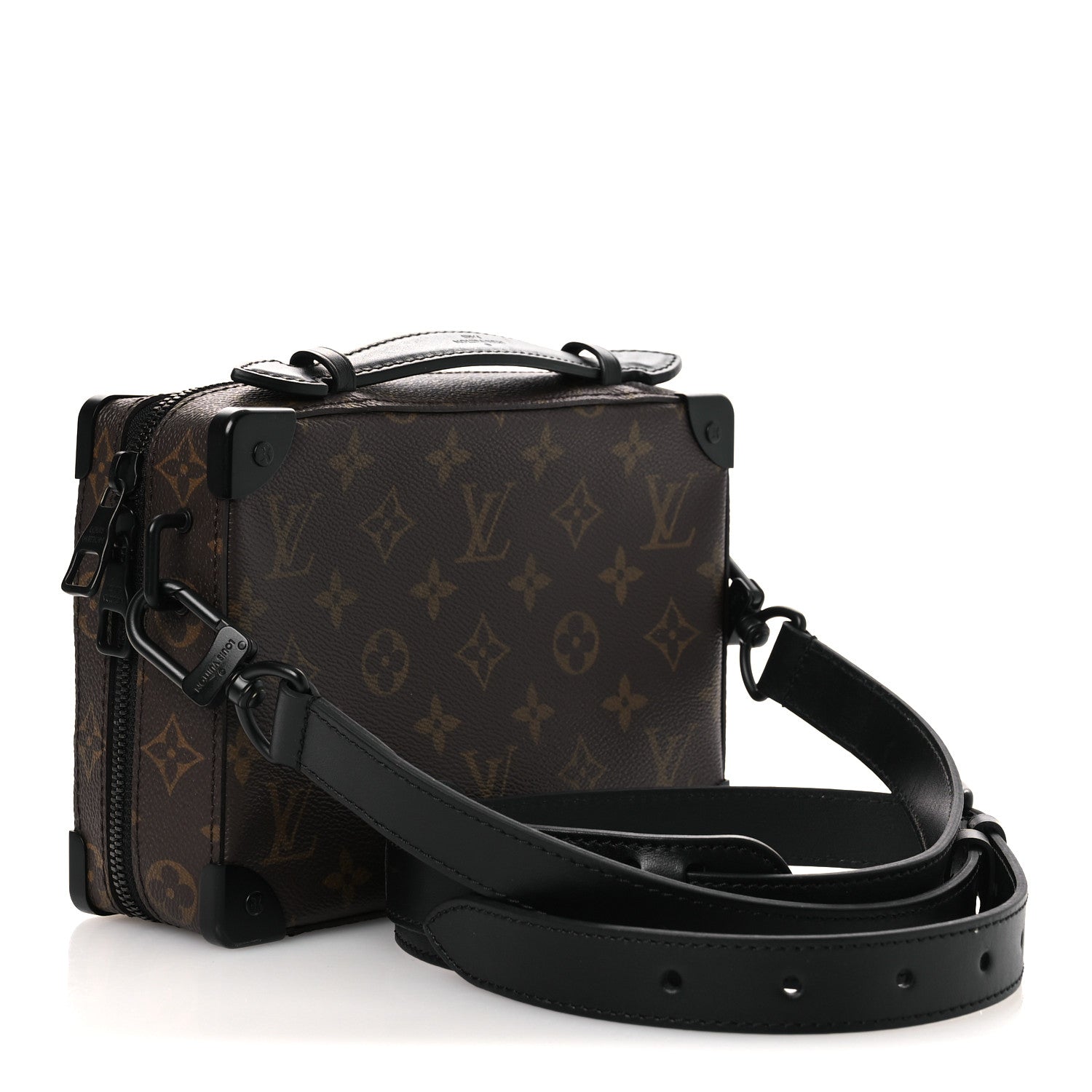 Louis Vuitton Monogram Macassar Handle Soft Trunk Black 2 of 12