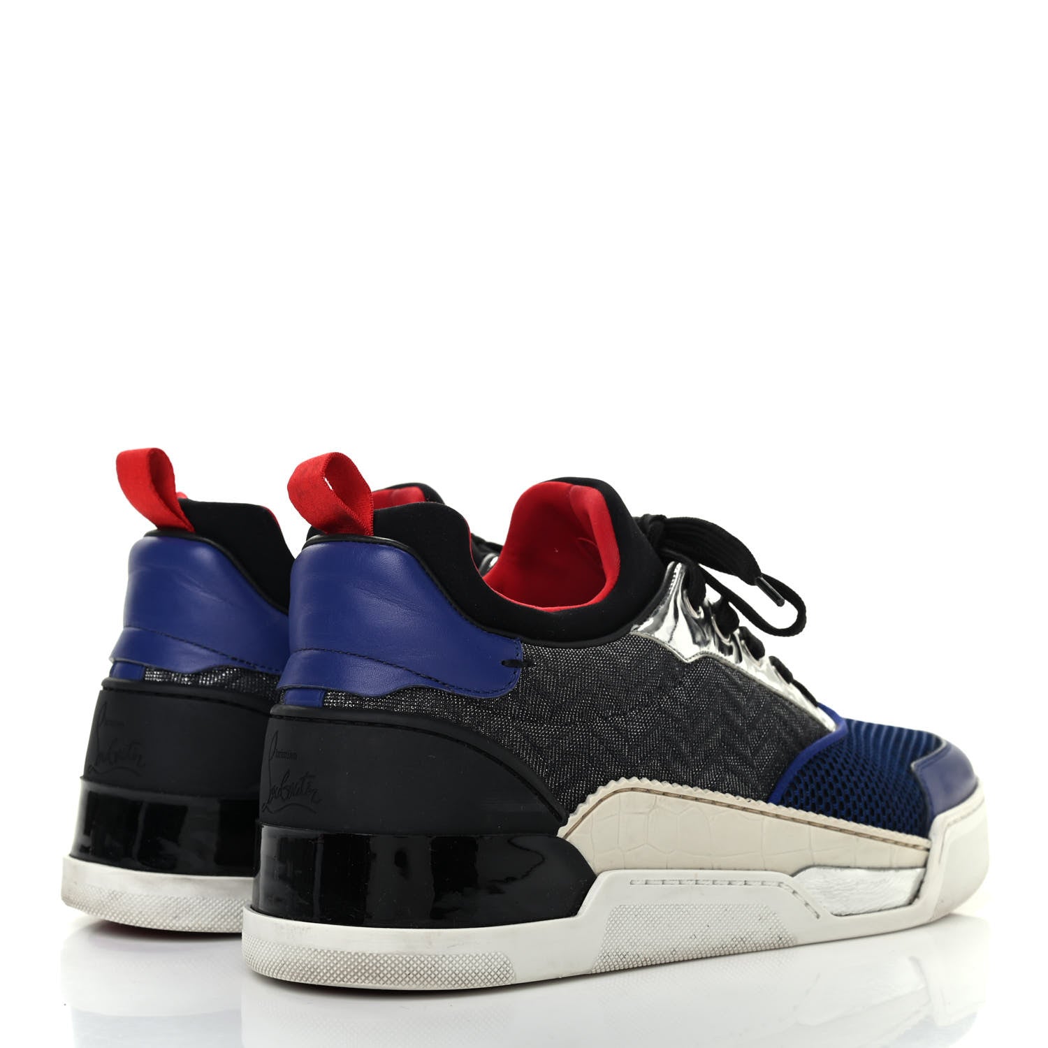 Christian Louboutin Calfskin Mesh Mens Aurelien Flat Sneakers 42 Multi 4 of 13