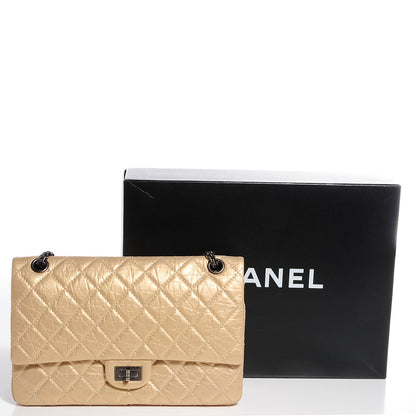 Chanel Aged Calfskin 2.55 Reissue 226 Flap Light Gold 5 of 9