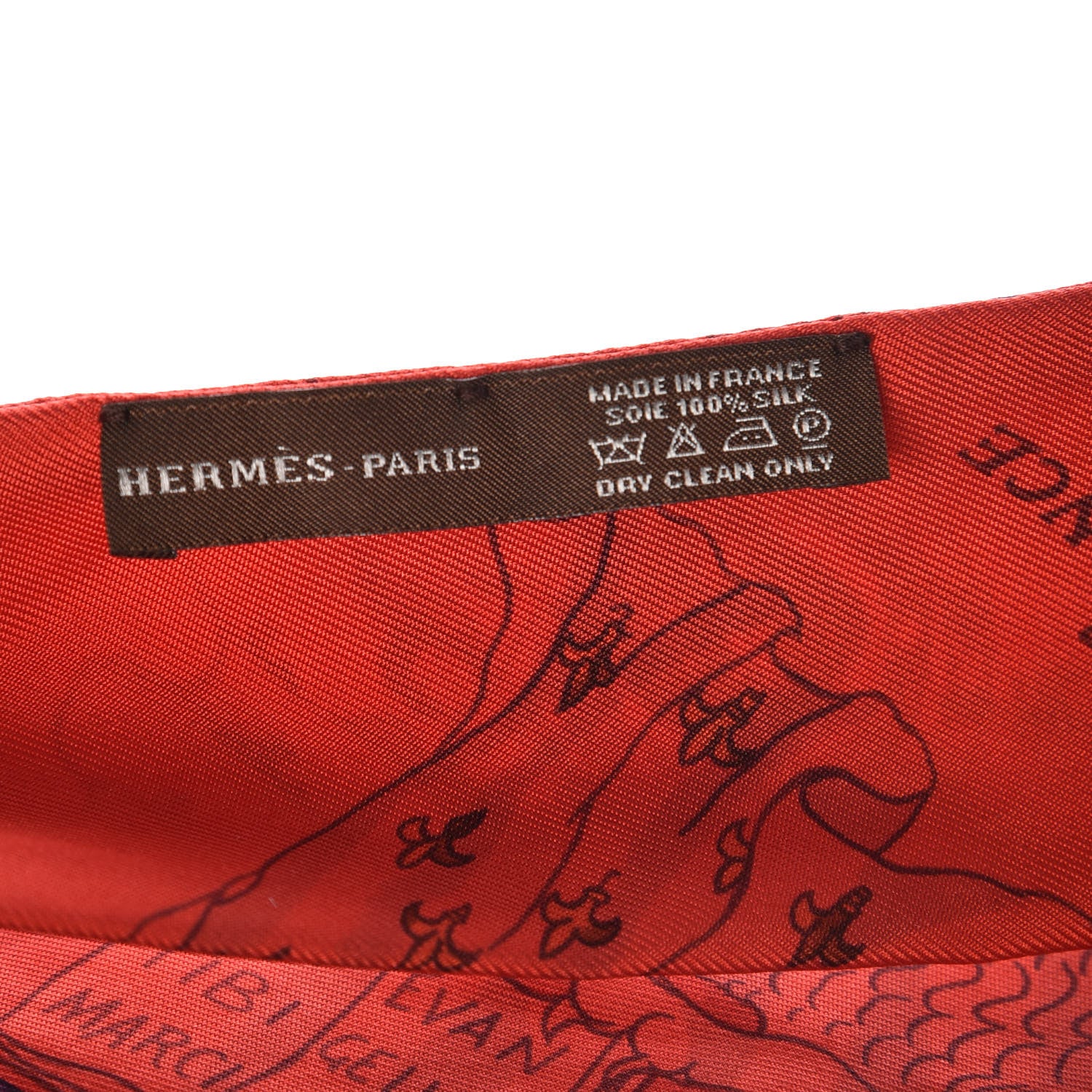 Hermes Silk Pavois Twilly Rouge Fluo Bleu Rouge 3 of 3