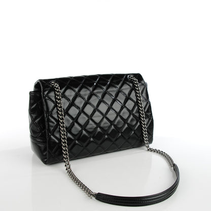 Chanel Glazed Calfskin Quilted Medium Lady Pearly Flap Black 3 of 7