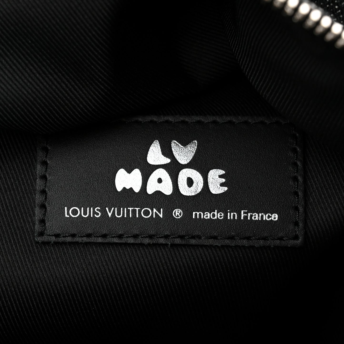 X NIGO Taurillon Monogram Denim Drip Campus Backpack Black