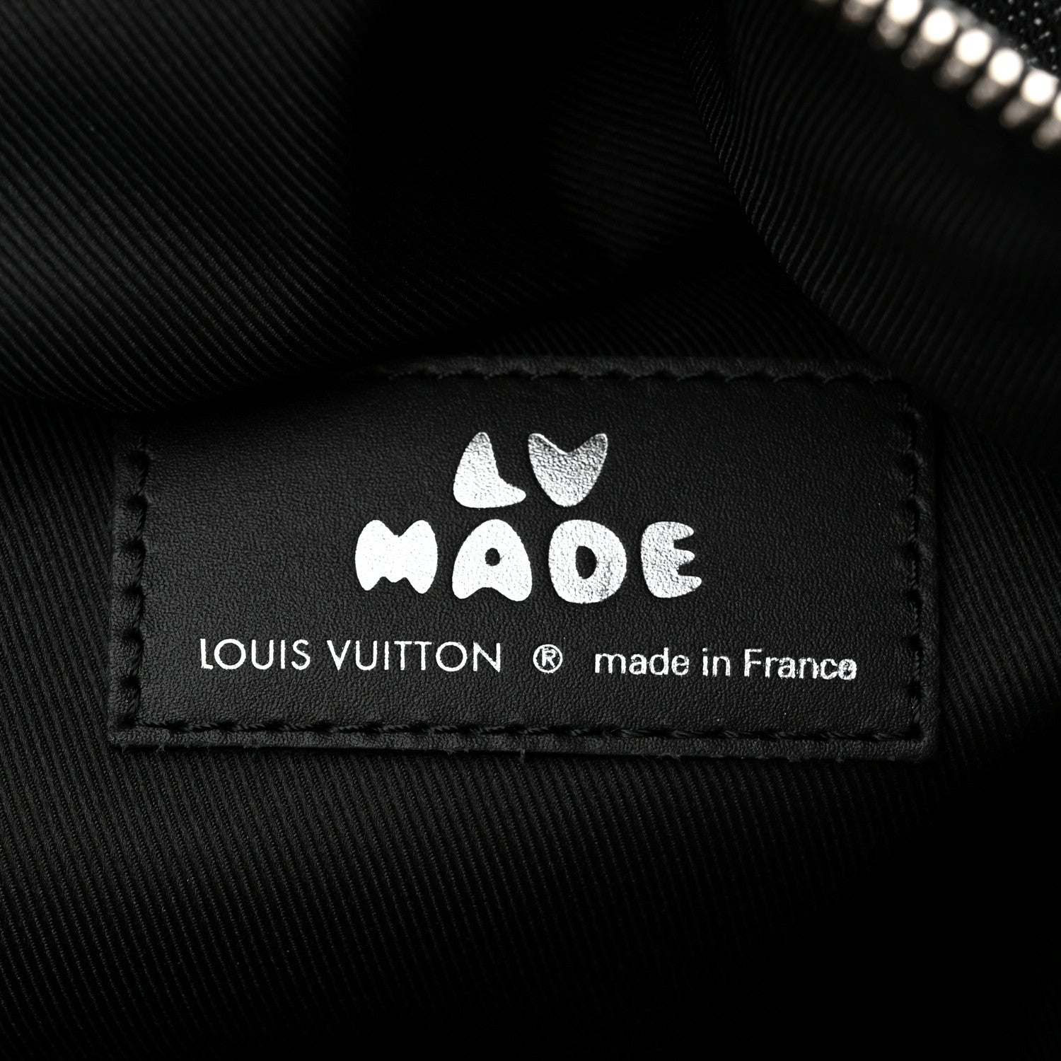 Louis Vuitton X NIGO Taurillon Monogram Denim Drip Campus Backpack Black 6 of 10