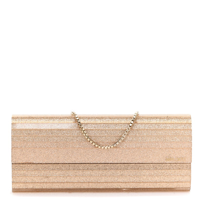 Jimmy Choo Acrylic Glitter Sweetie Clutch Gold 1 of 11