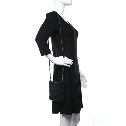 Chanel Aged Calfskin Quilted Crossbody Bag Black 2 of 12