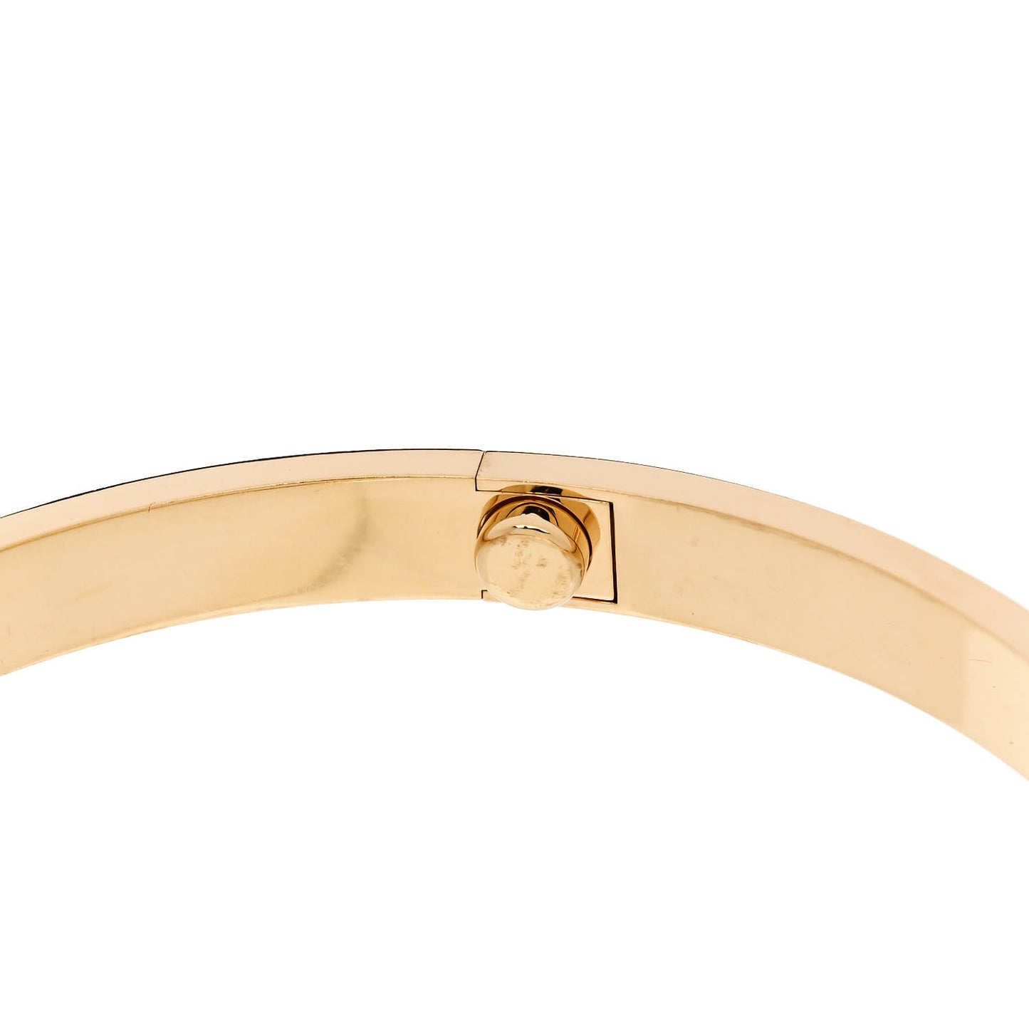 18K Yellow Gold Brushed Finish LOVE Bracelet 22