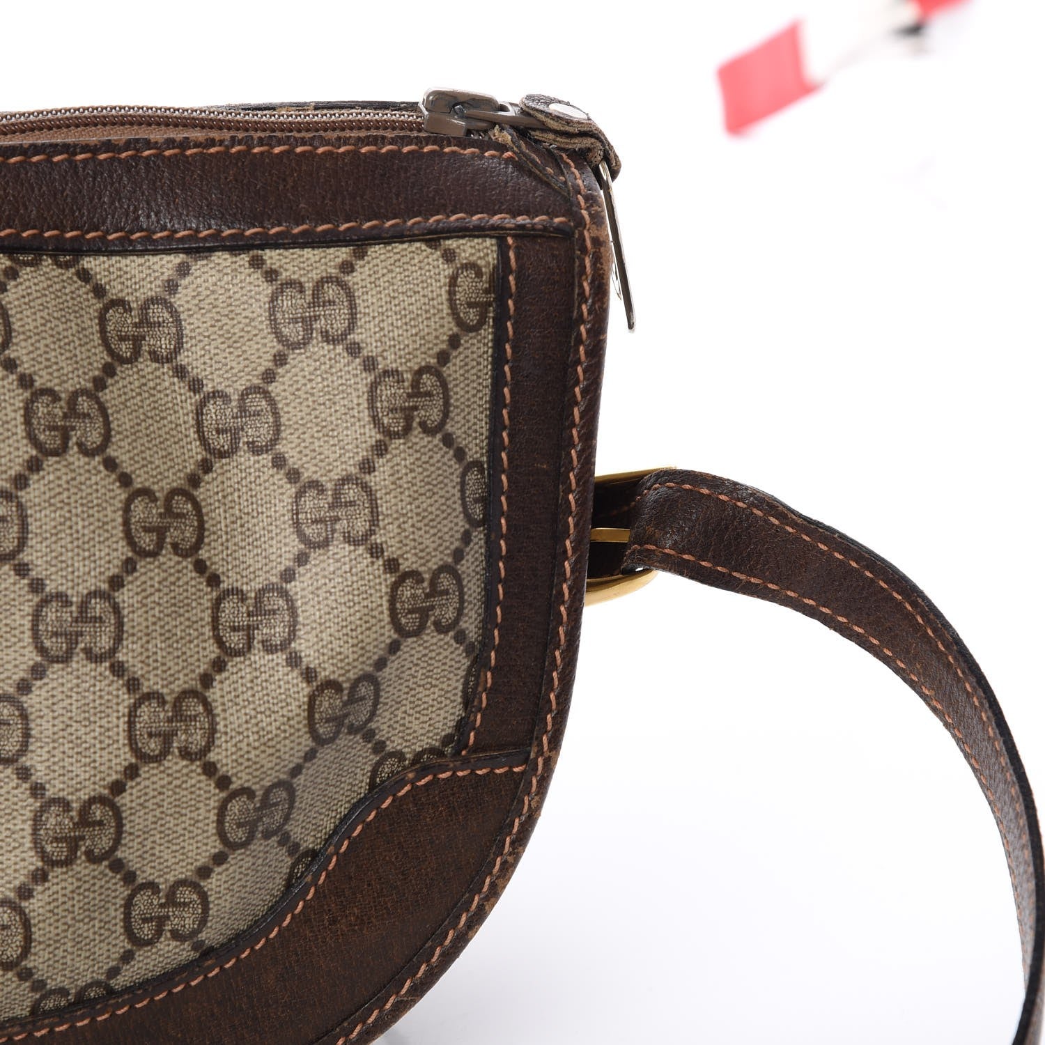 Gucci Monogram Web Shoulder Bag Dark Brown 25 of 29