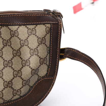 Gucci Monogram Web Shoulder Bag Dark Brown 25 of 29