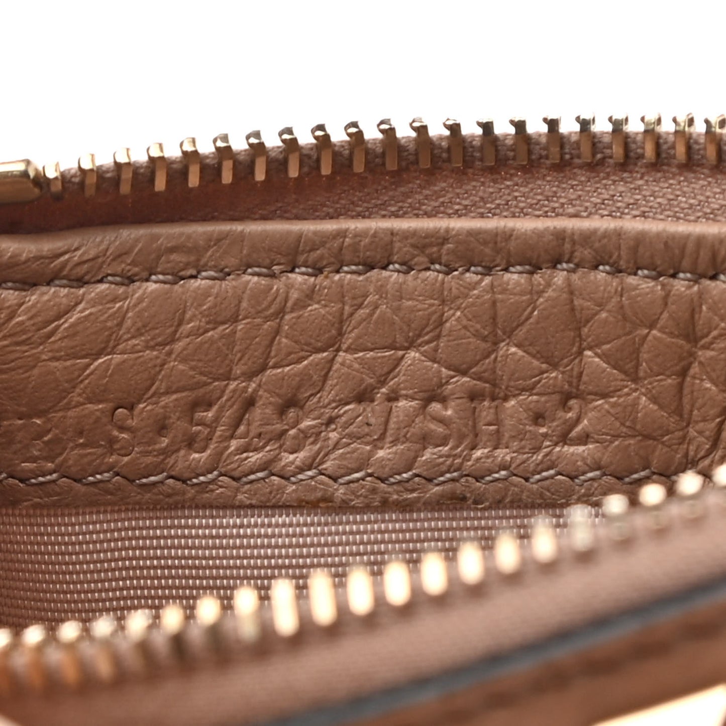 Pebbled Calfskin Rockstud Coin Case Card Holder Rose Cannelle